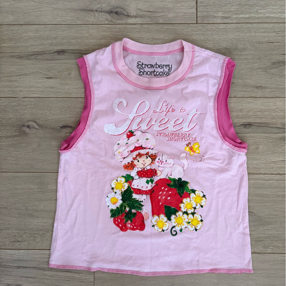 Pink Strawberry Shortcake Graphic Tee